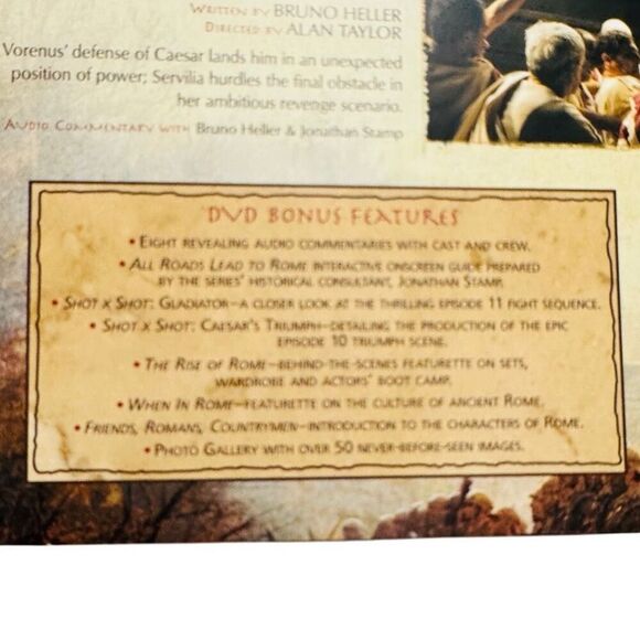 Rome: The Complete First Season (DVD, 6-Disc Set) HBO Wooden  Box version - Picture 10 of 10